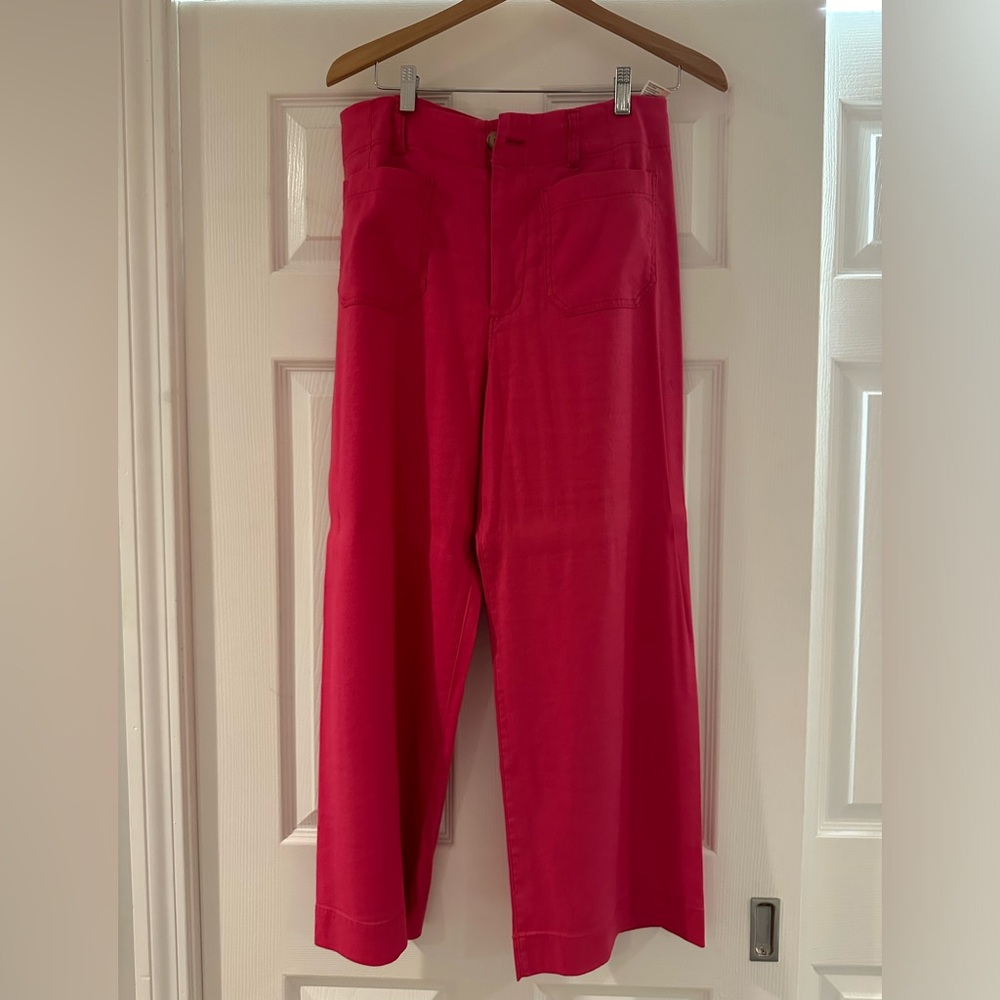 The Colette cropped wide leg pant by Maeve bought at Anthropologie